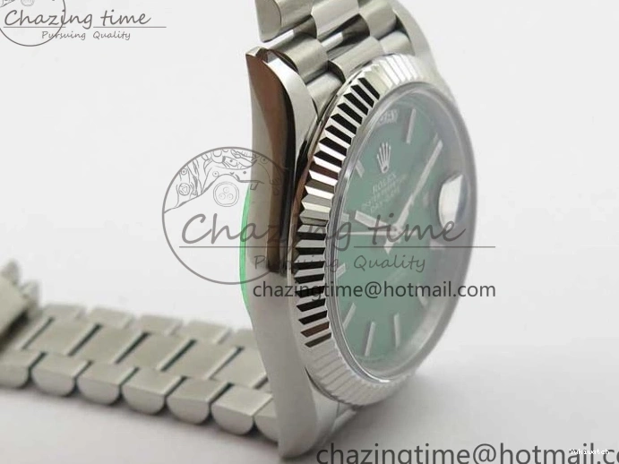 Markers 40mm SS Bracelet Green 228239 SS Stick 904 Version Dial Day-Date Dial A2836 on President New BP 0714